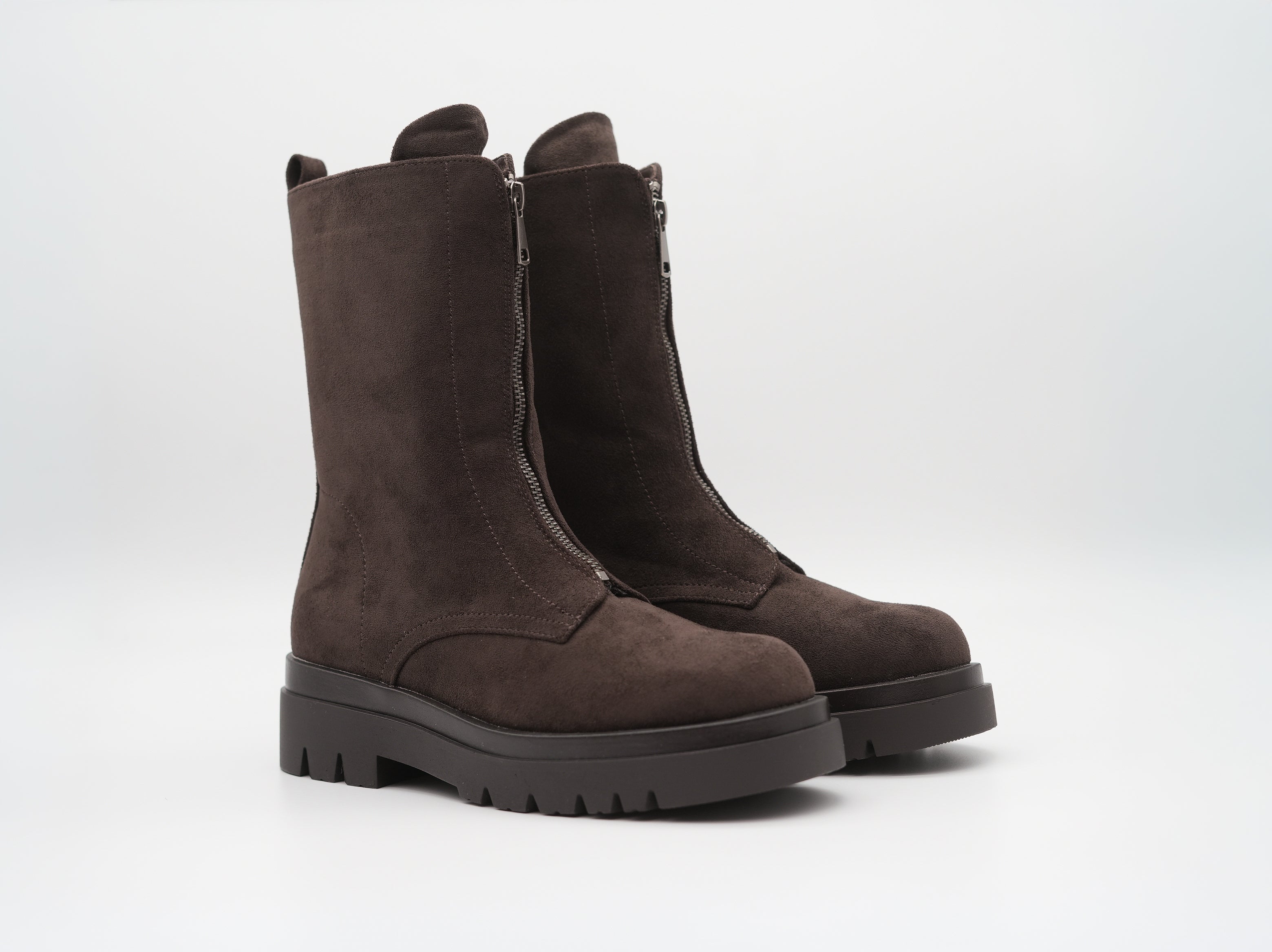 trendige Boots mit Reißverschluss vorne