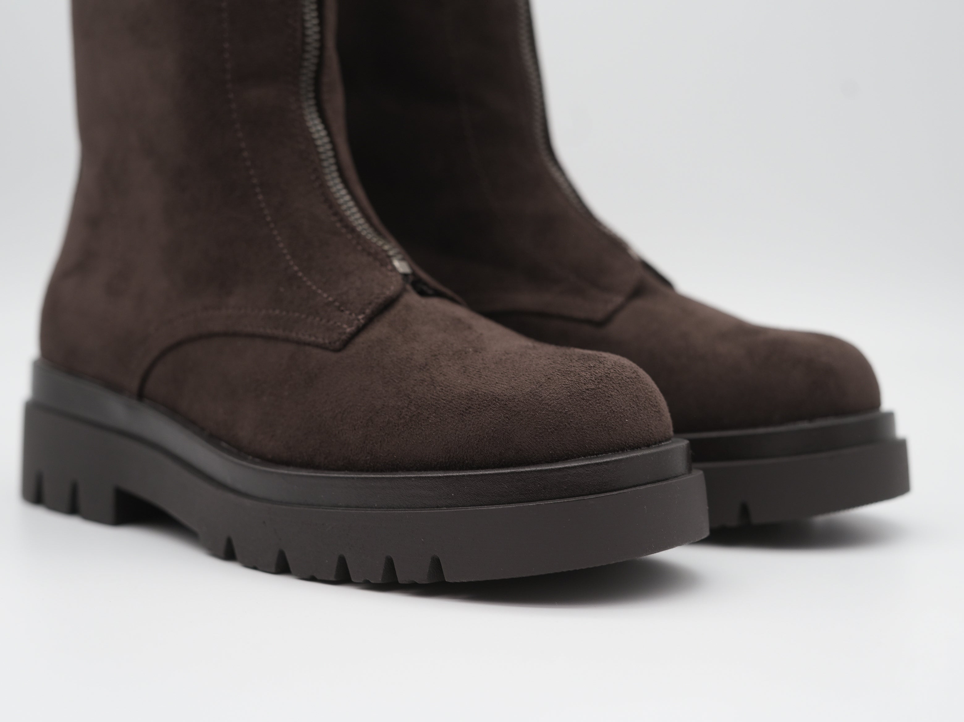 trendige Boots mit Reißverschluss vorne