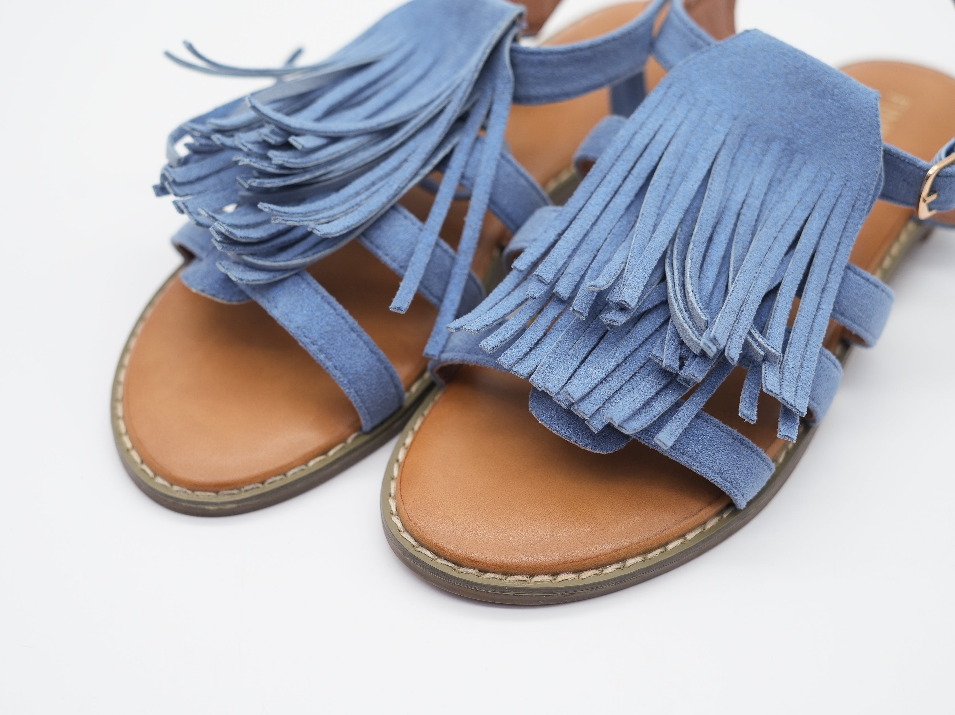 Sandalen mit Fransen