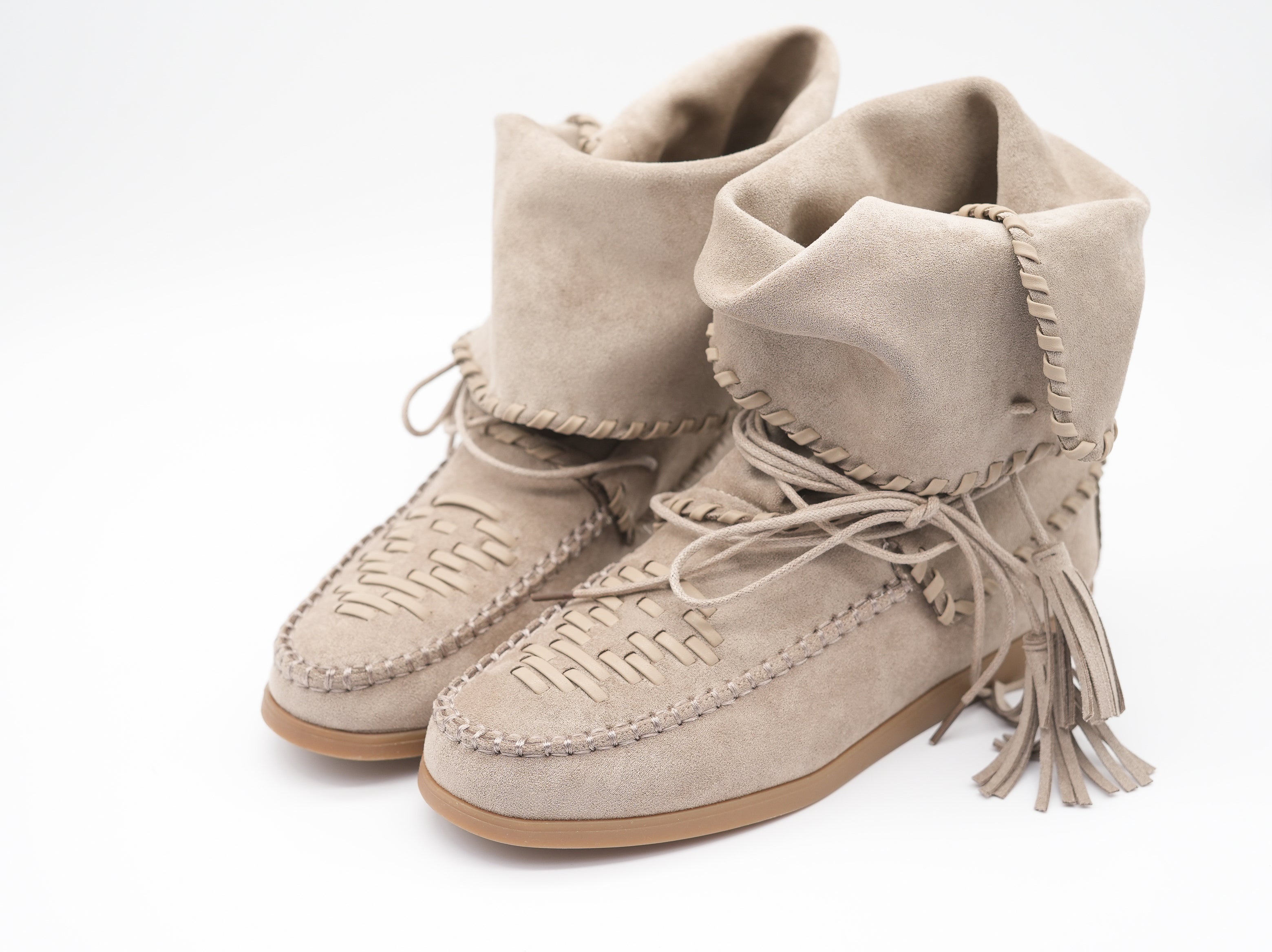 Boots mit Schnürung