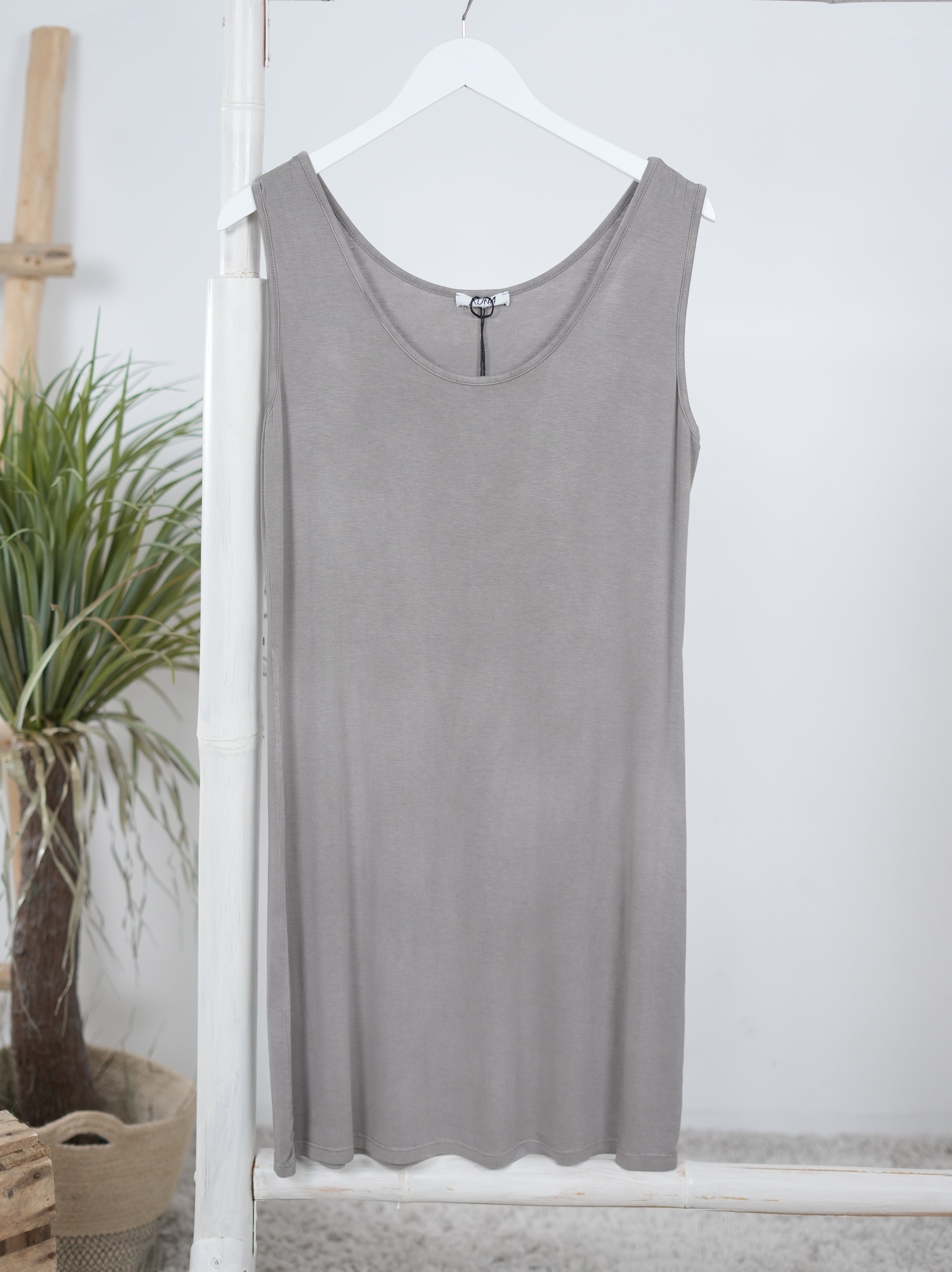 elastisches Long Top Taupe