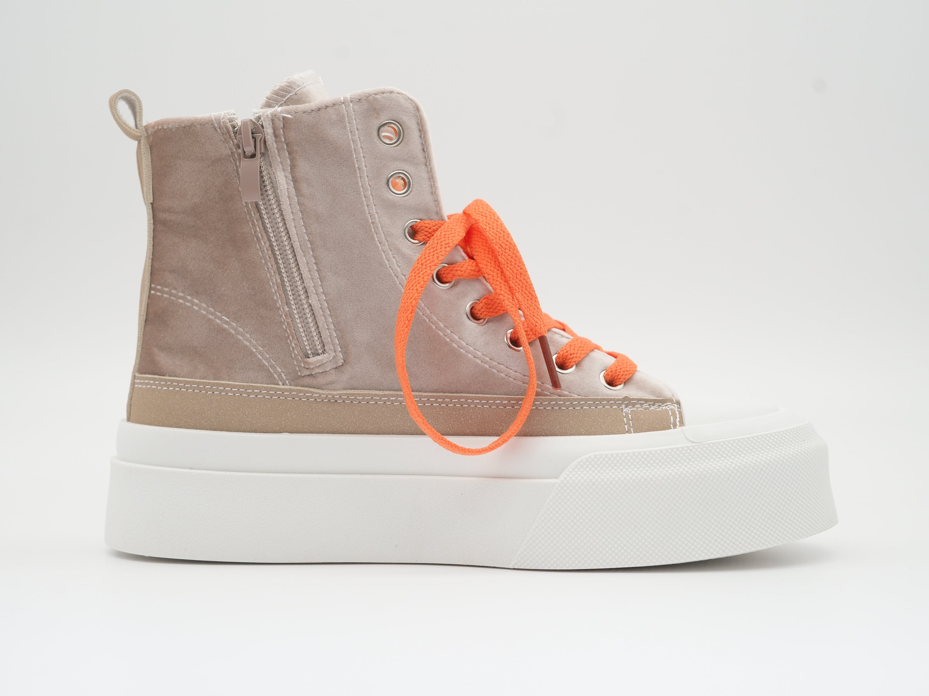High Sneaker mit Paillettenmuster