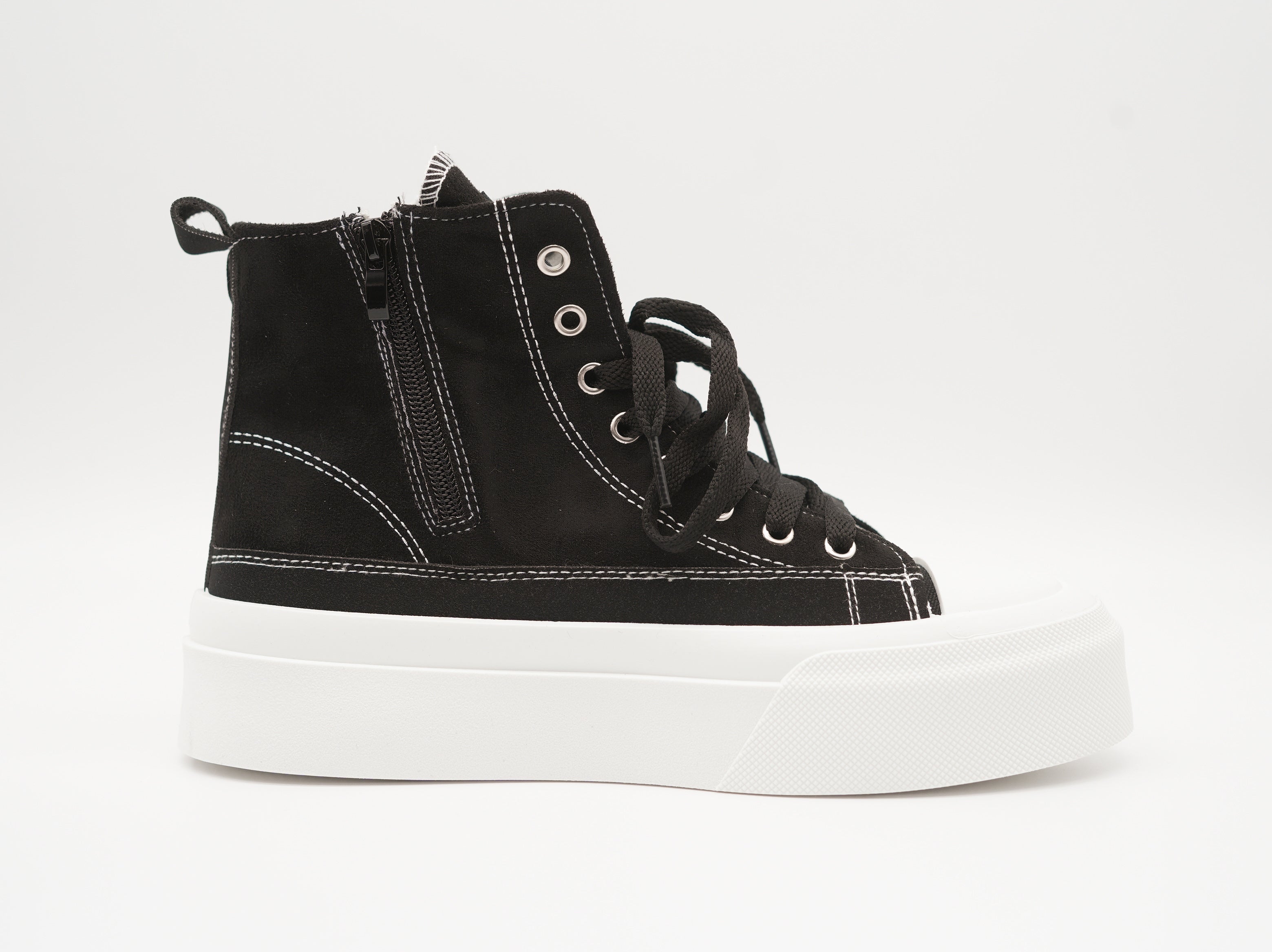 High Sneaker mit Paillettenmuster