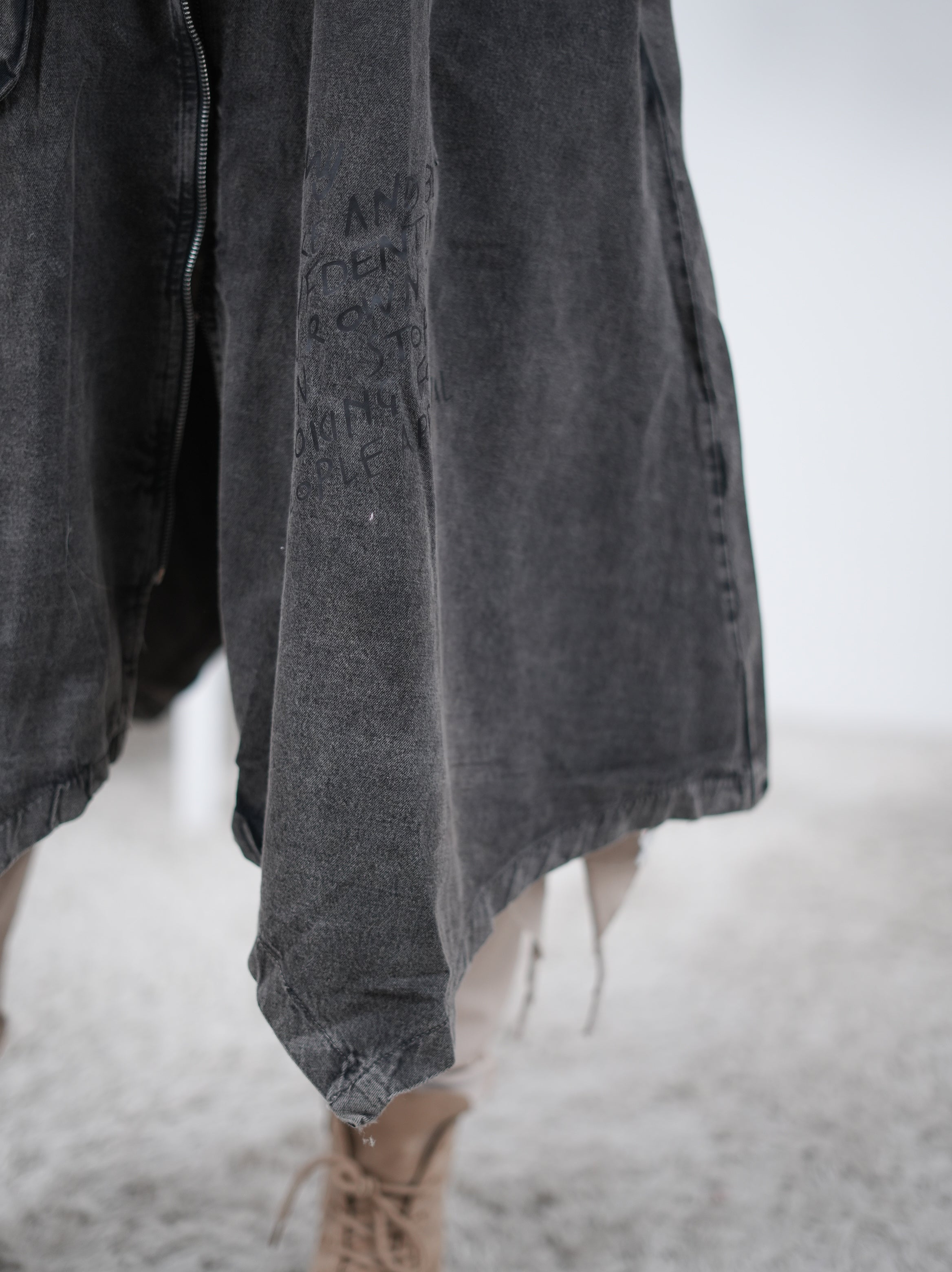 Hingucker Jeans Mantel, oversize