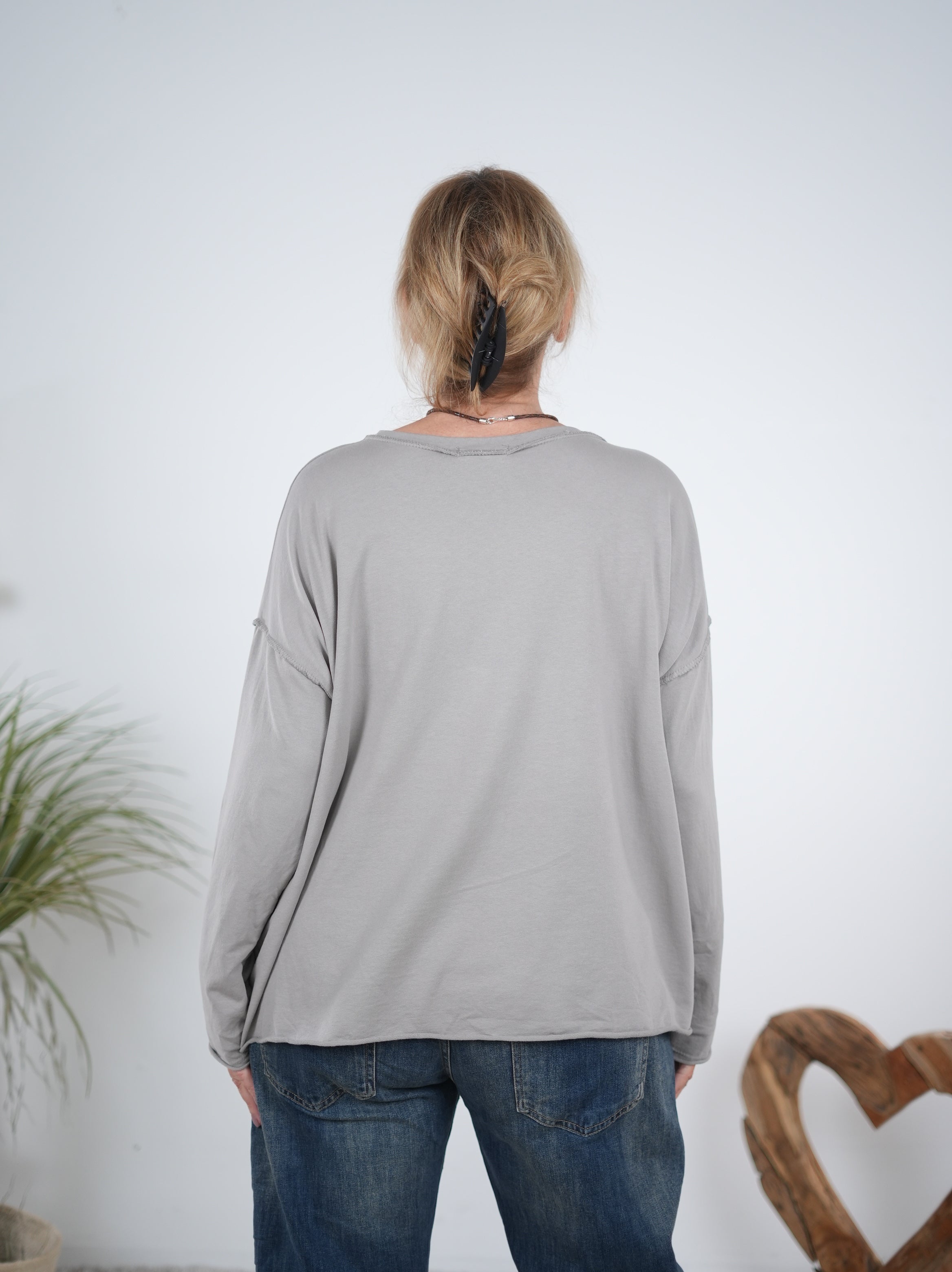 leichtes Sweaty mit Rundhalsausschnitt und "Malibu" Print