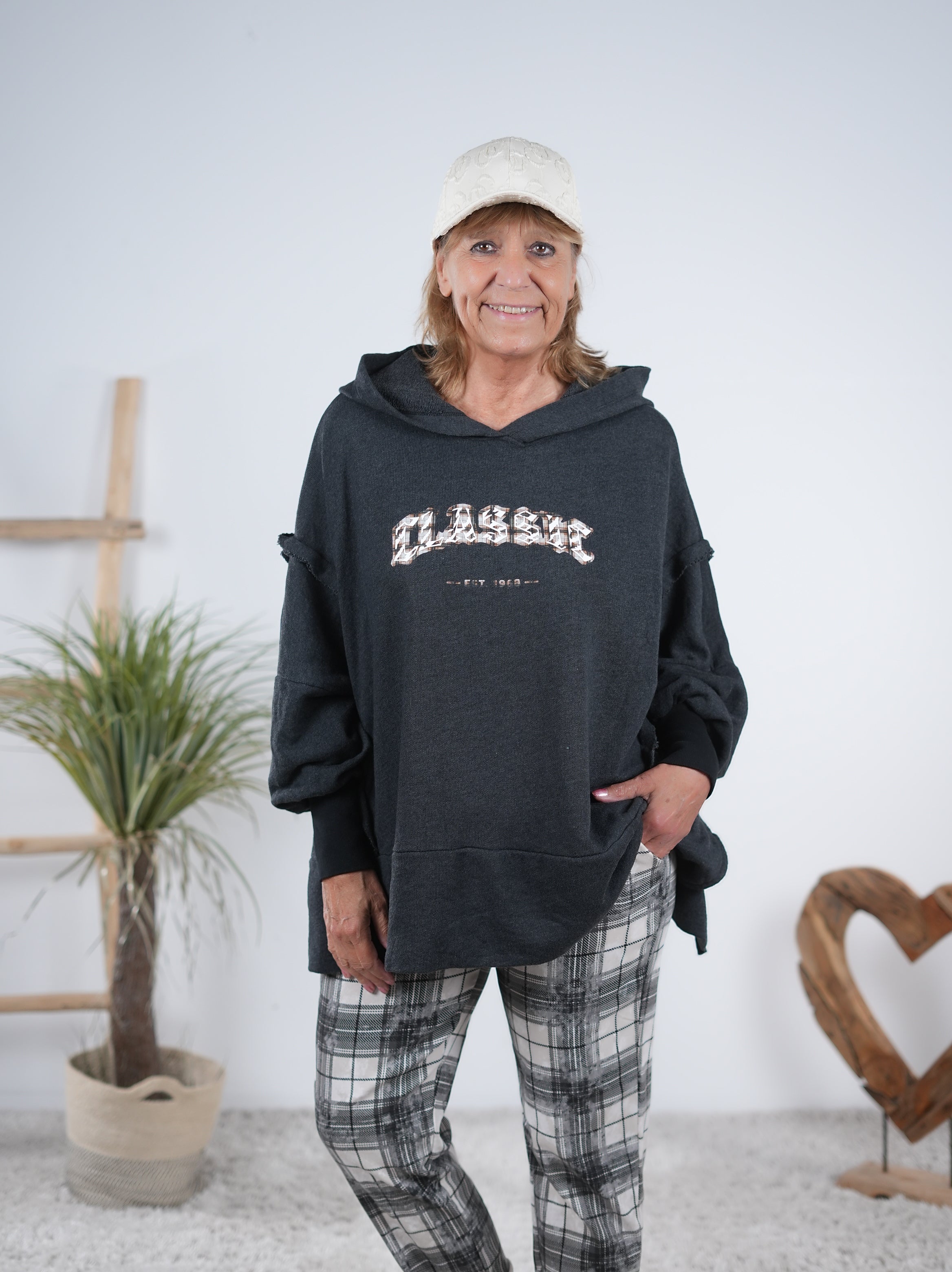 oversize Hoody mit 3D Print