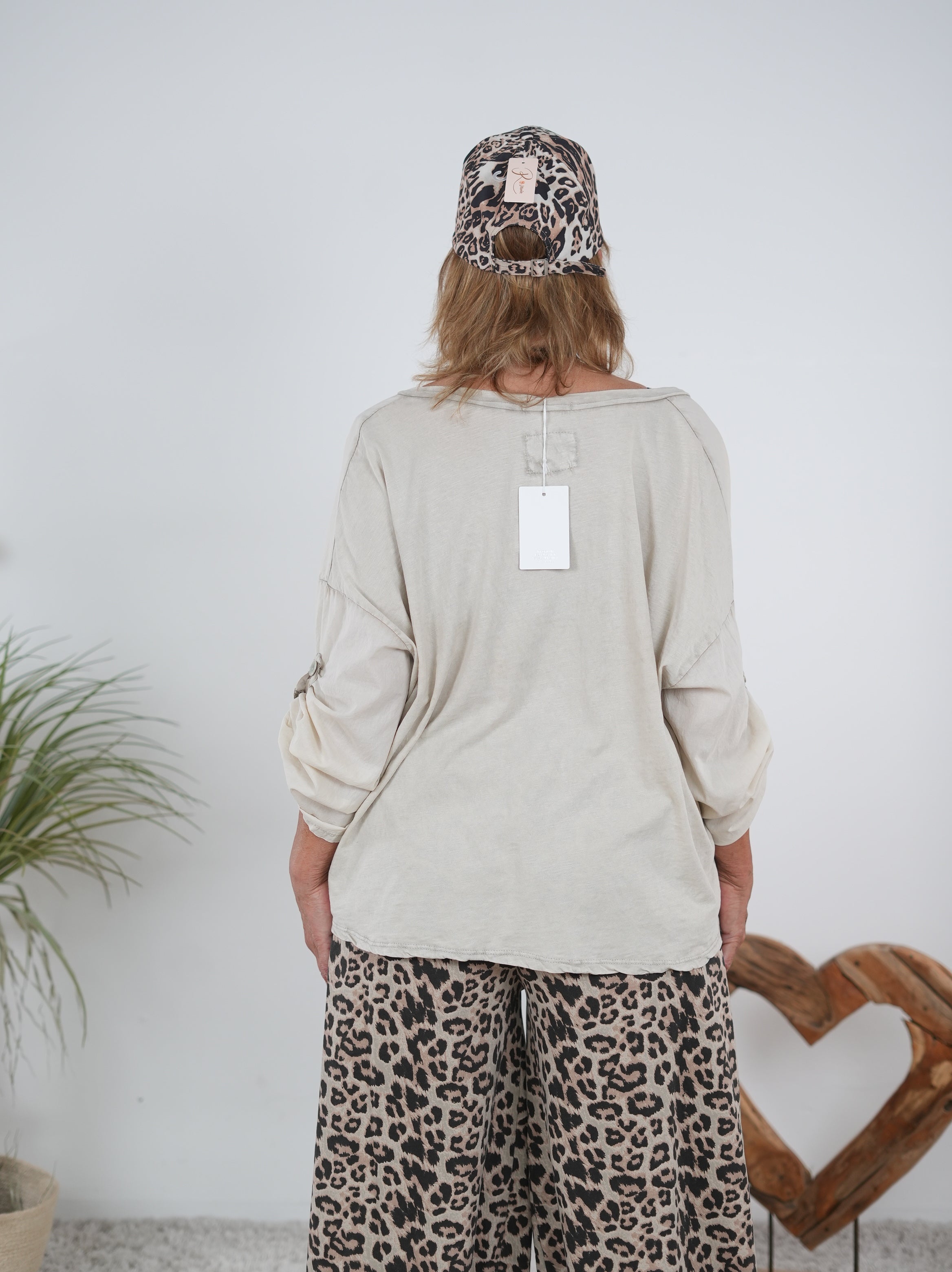 Basic Shirt mit Knopfleiste, kastig geschnitten