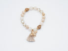 Perlenarmband in Sand Tönen