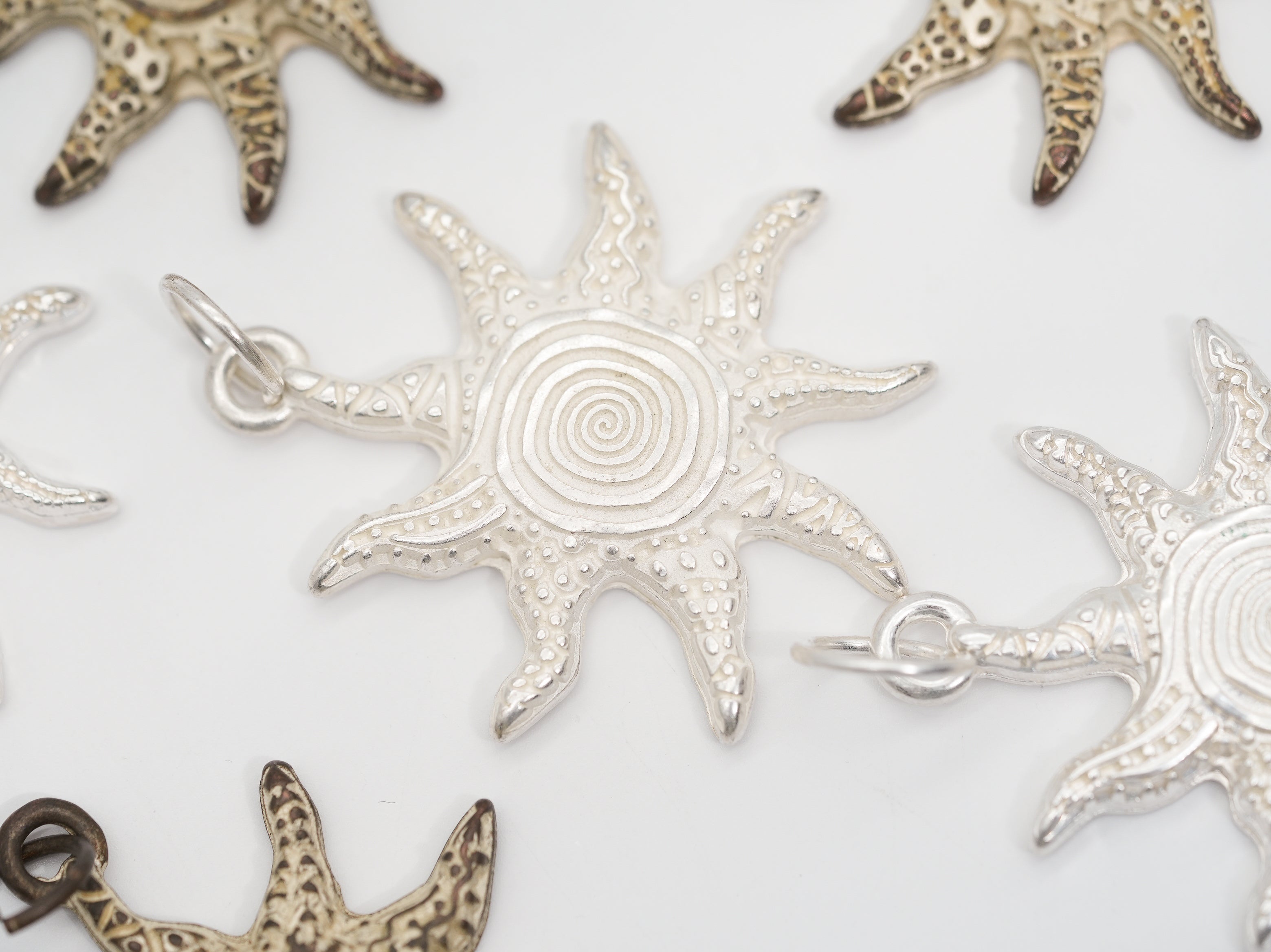 SchauTime Amulett L, Sonne Silber