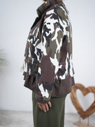 leichte Camo Jacke mit aufgesetzten Taschen