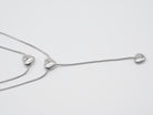 Edelstahlhalskette mit Herzdetails Silber