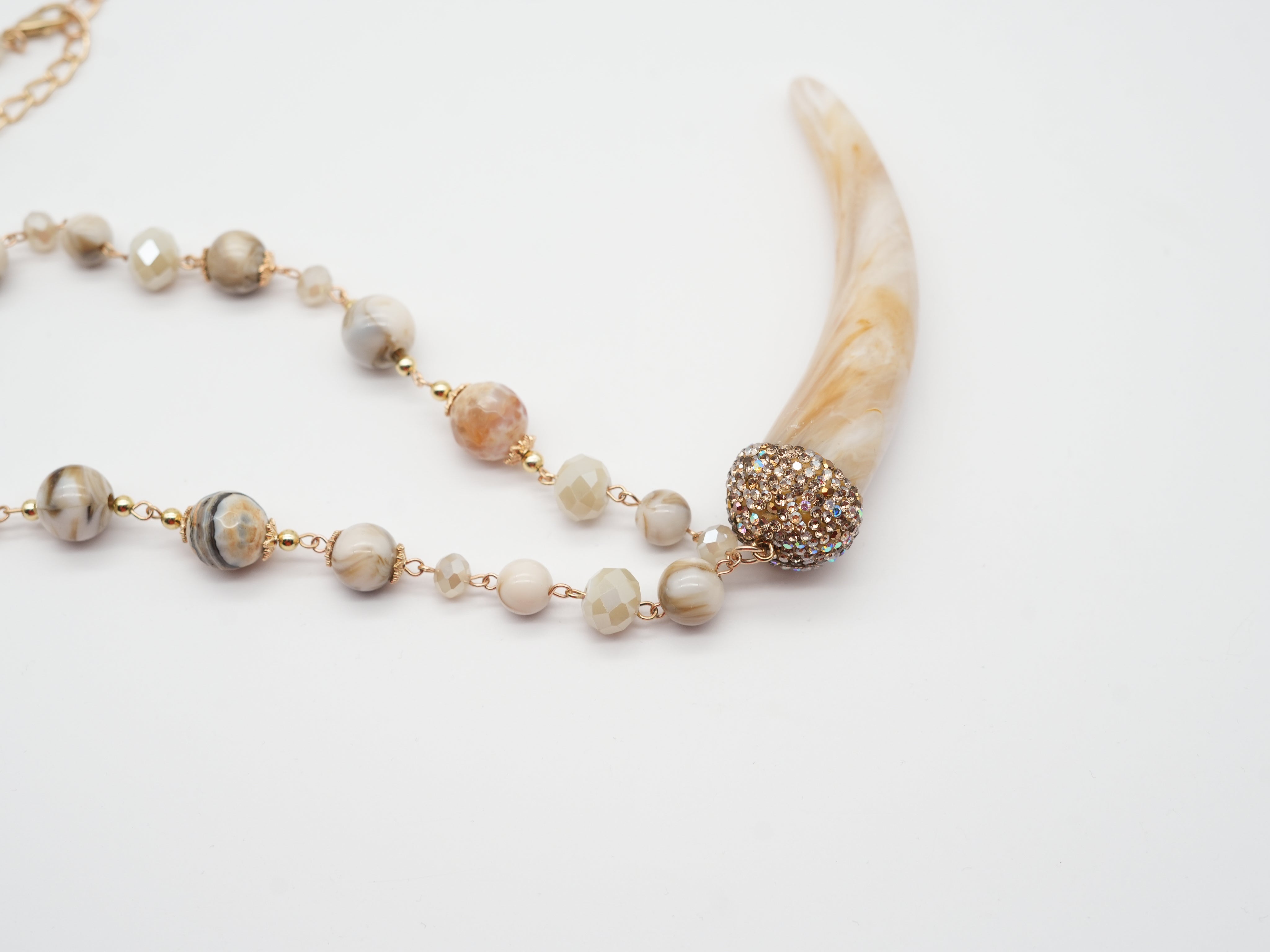 Boho Kette mit Perlen