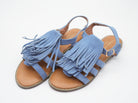 Sandalen mit Fransen