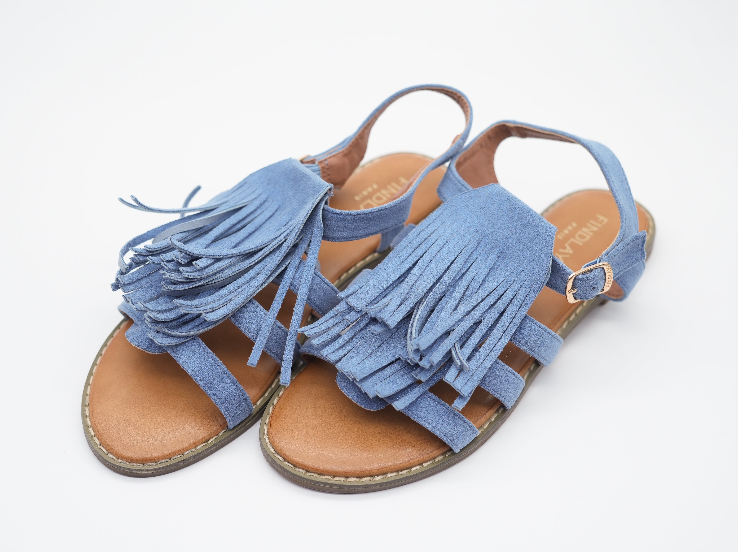 Sandalen mit Fransen