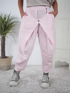 Leinen Pants im ausgefallenem Schnitt
