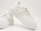 Sneaker mit Details aus Spitze