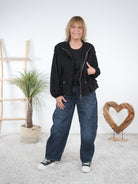 Lässige Velours Jacke