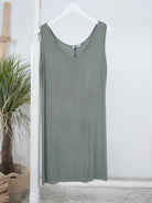 elastisches Long Top Olive