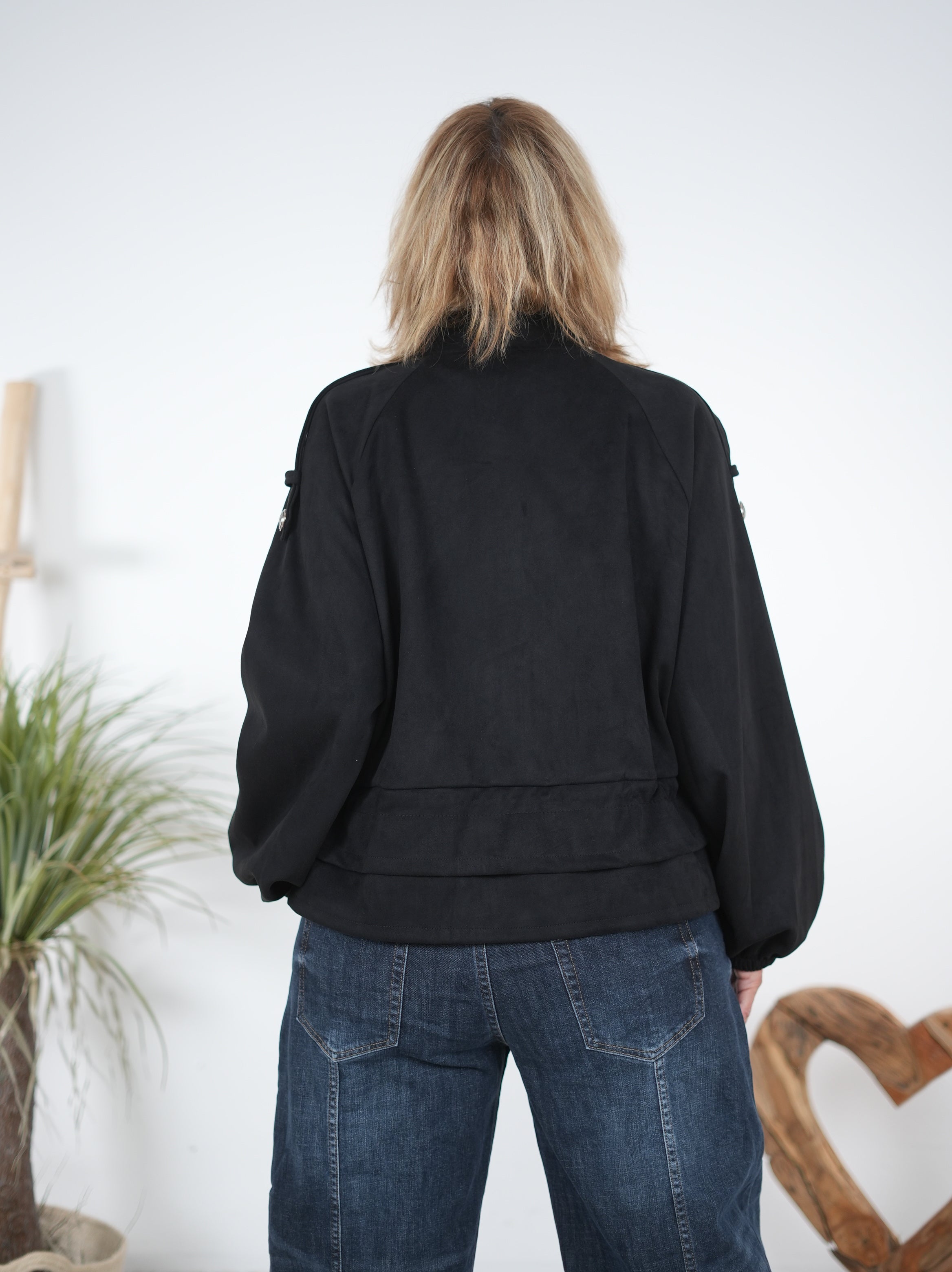 Lässige Velours Jacke