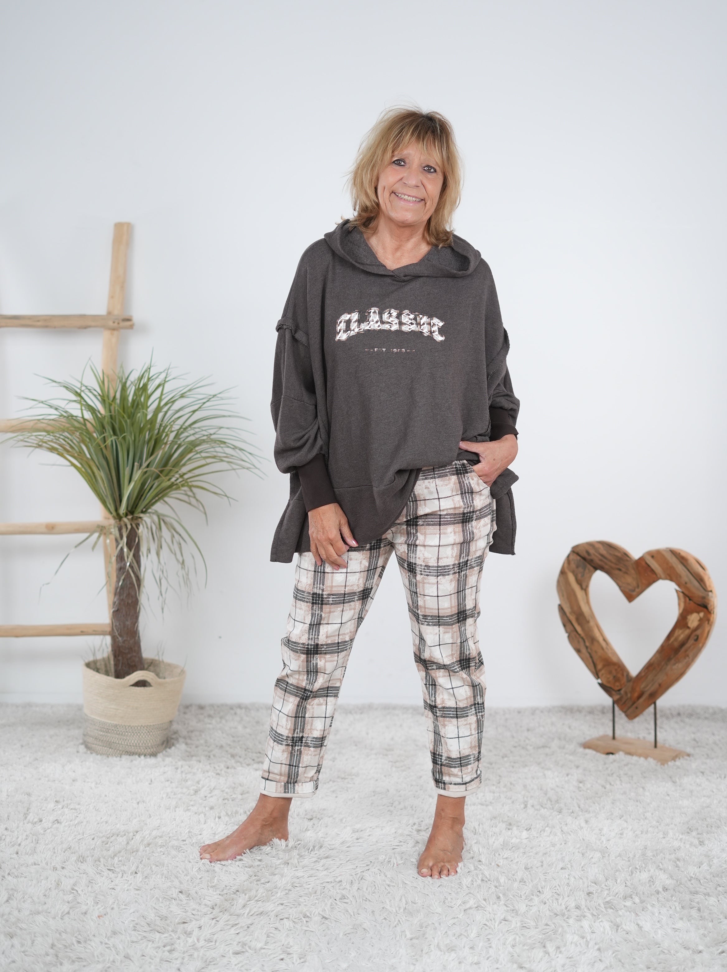 oversize Hoody mit 3D Print