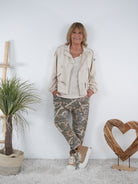 Lässige Velours Jacke