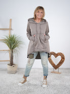Oversize Longhoody mit Känguru Tasche
