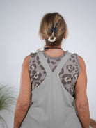 Leinen Jumper mit weitem Bein