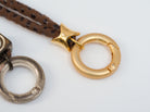 SchauTime Wechselkette, Leder schoko Gold | Zierelement Glatt