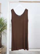elastisches Long Top Schoko