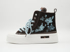 High Sneaker mit Paillettenmuster