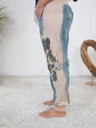 Ausgefallene Hingucker Pants mit Strassmotiv
