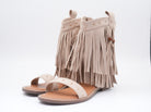 Sandalen mit Fransen