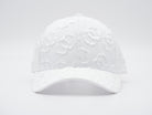 Cap mit geshopptem Textil Weiß