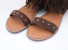Sandalen mit Fransen