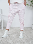 Baggy mit Häkeleinsatz am Beinabschluss Einheitsgröße (ca Gr. 38-44) Rosa