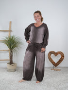 Ballonhose mit ausgefallener Waschung
