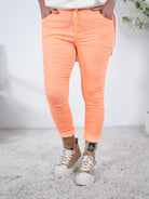 Basic Jogpant in verschiedenen Farben Einheitsgröße (ca Gr. 38-42 44) Neon-Orange