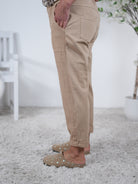 Bequeme Pants im Materialmix