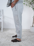 Bequeme Pants im Materialmix