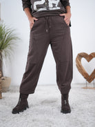 Culotte Hose aus Baumwolle Schoko