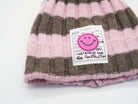 Gestreifte Mütze mit Patch