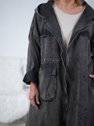 Hingucker Jeans Mantel, oversize