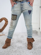 Jeans mit süßem Patch