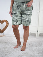 Joggy mit Letter Print Olive