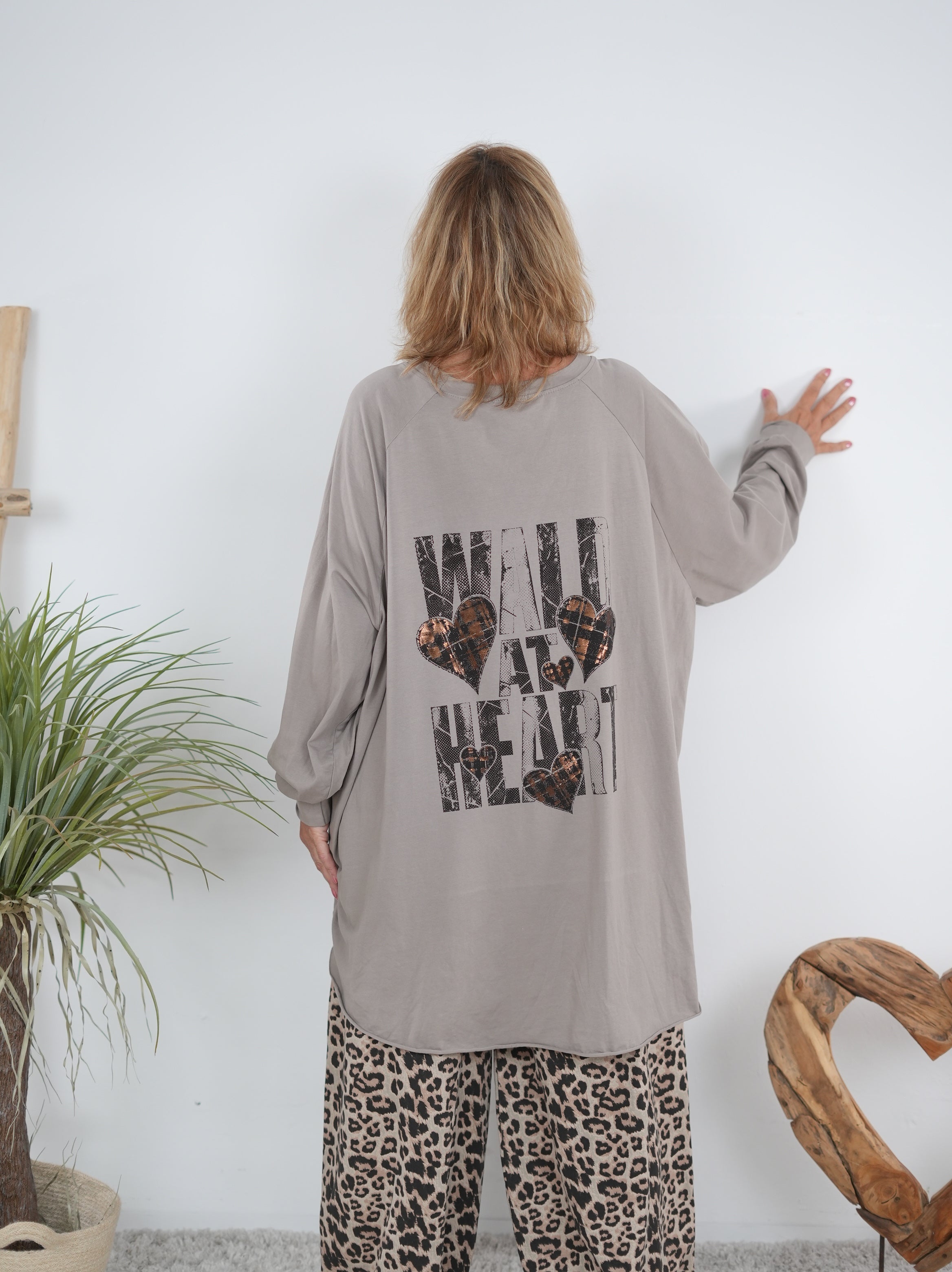 Langarm Shirt mit Ärmelbündchen im Vokuhila Schnitt