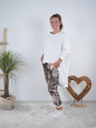 Langarm Shirt mit Ärmelbündchen im Vokuhila Schnitt