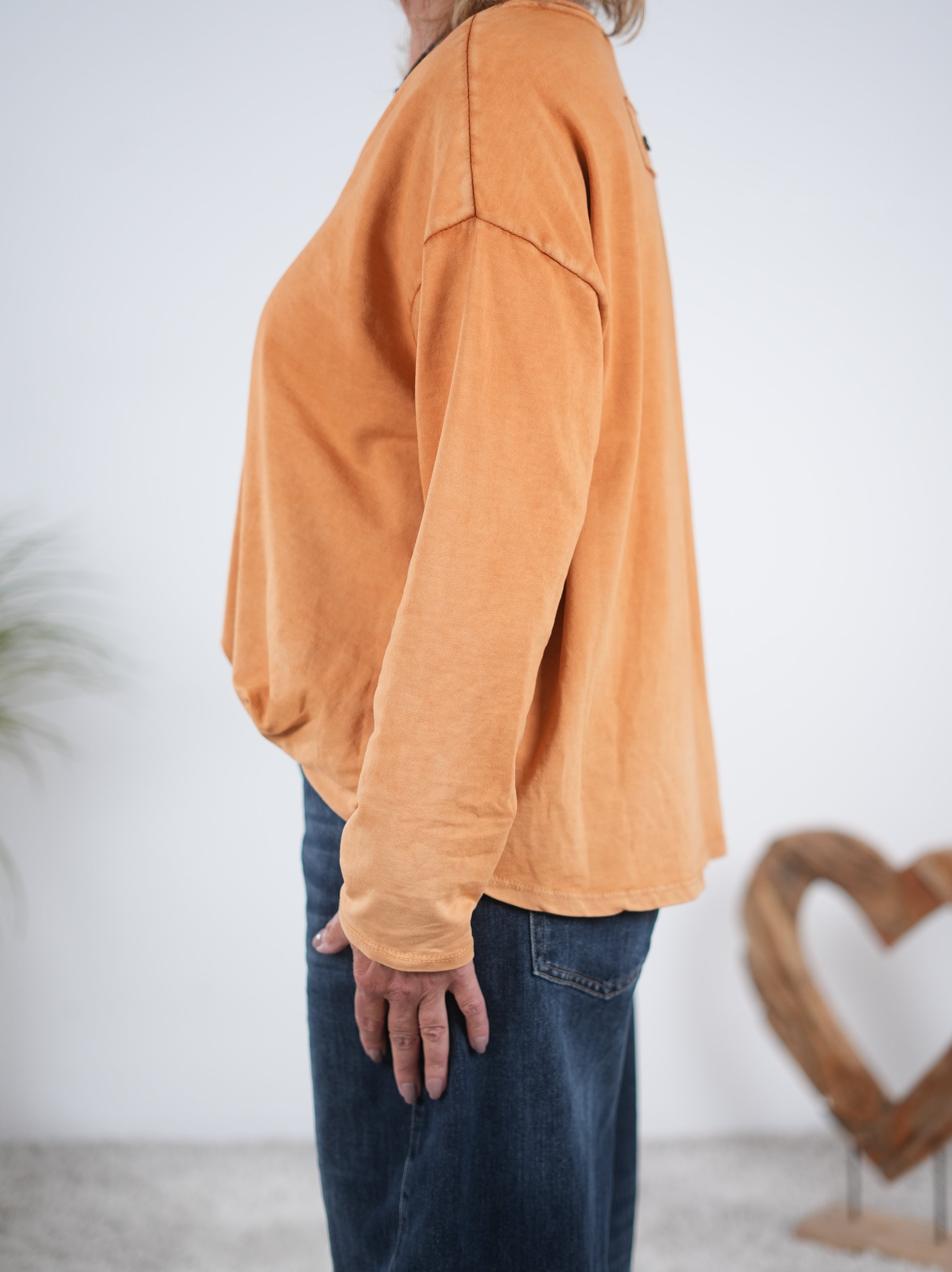 Langarm Shirt mit Ballon Abschluss
