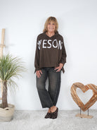 leichter Hoody im Vokuhila Schnitt