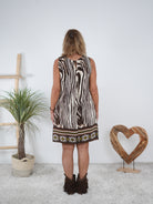 Leichtes Kleid im Zebra Design