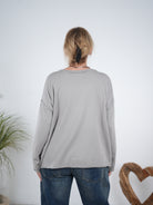 leichtes Sweaty mit Rundhalsausschnitt und "Malibu" Print